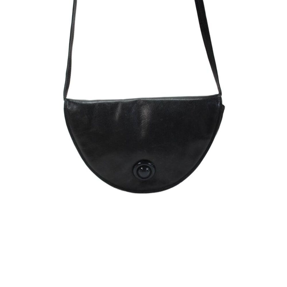 Designer Womens Leather Silver Tone Crossbody Shoulder Handbag Midnight Blue